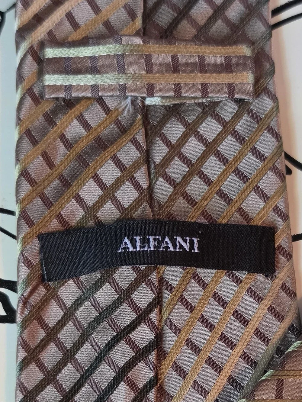 Alfani Mens Silk Tie Long 61